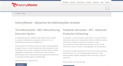 Desktop Screenshot of factorymaster.hu